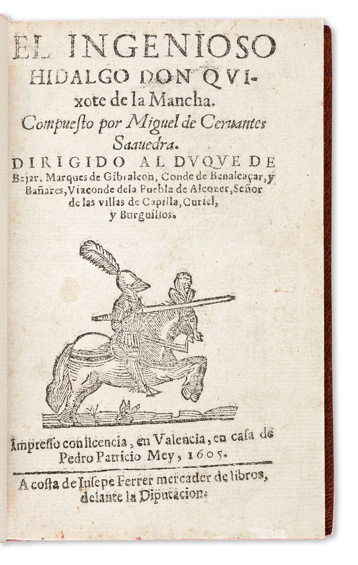 Cervantes, Miguel de (1547-1616) El Ingenioso Hidalgo Don Quixote de la Mancha.